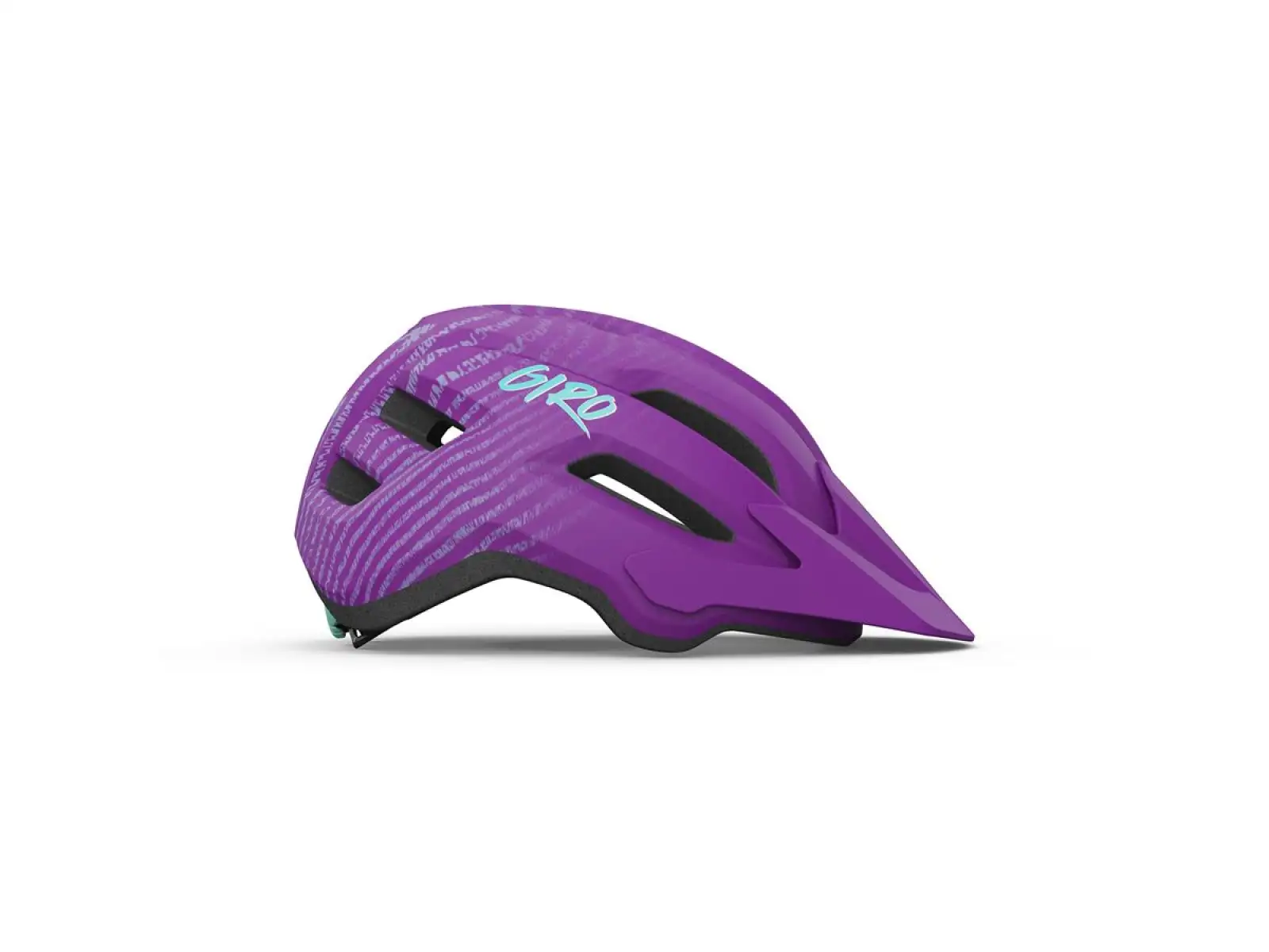 Giro Fixture II Youth helmet Mat Purple Ripple