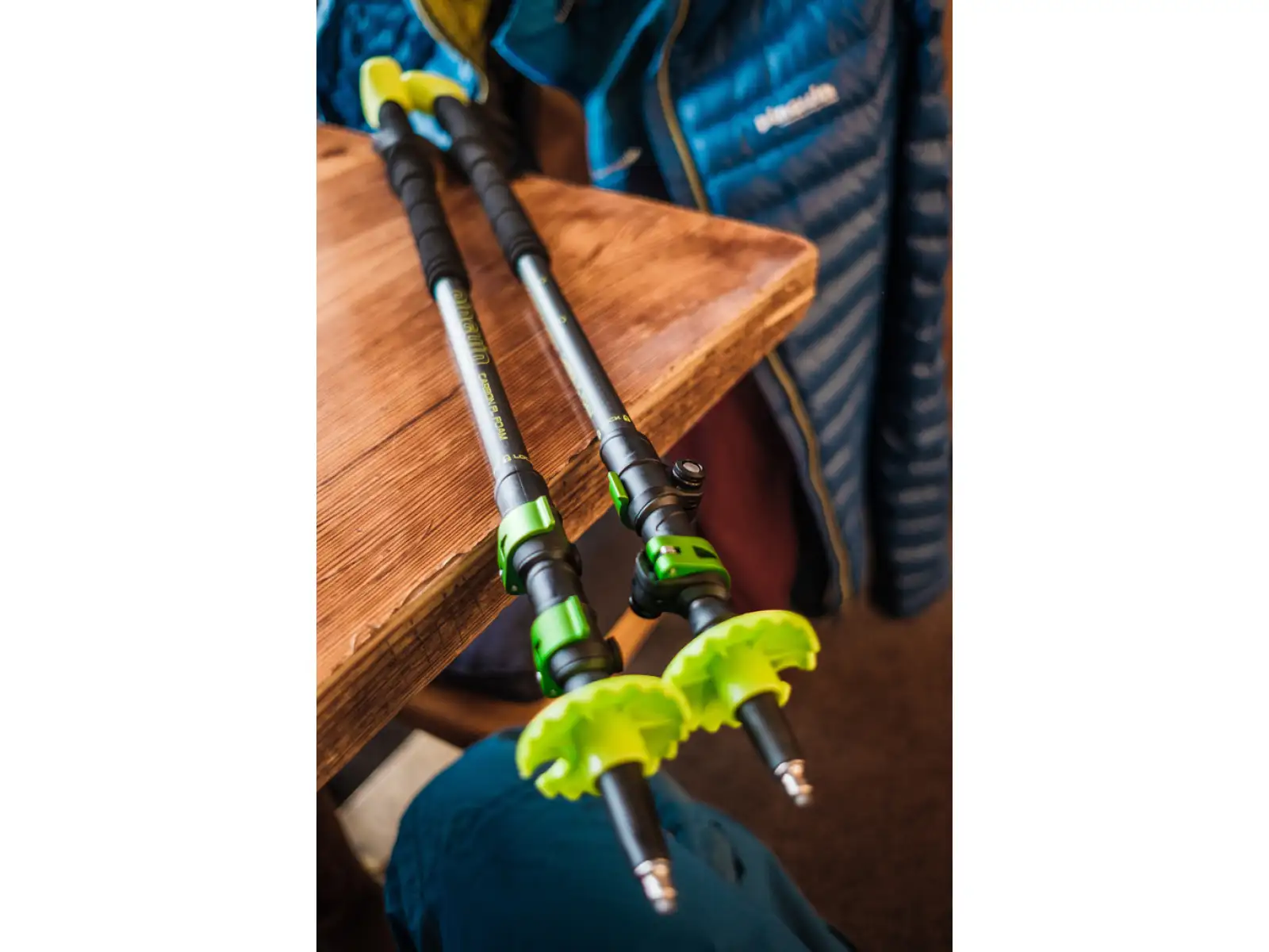 Pinguin Carbon FL Foam trekking poles Green size 64 - 135 cm