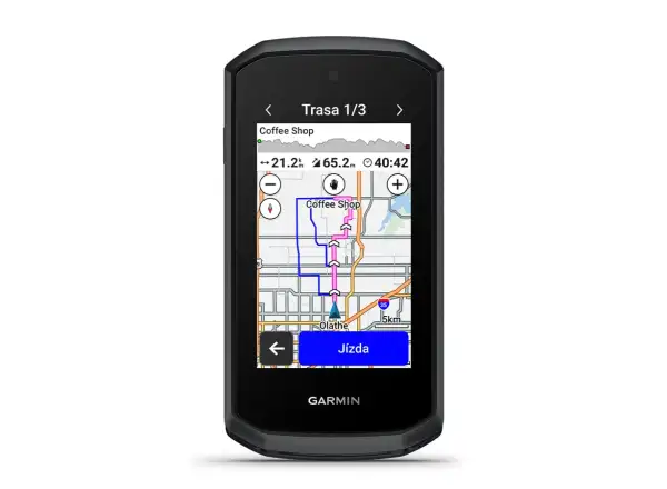Garmin Edge Explore 3 Plus bike computer with speaker and microphone