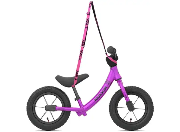 MAXÍK Evo Lite children's balance bike magenta/purple + YAK strap