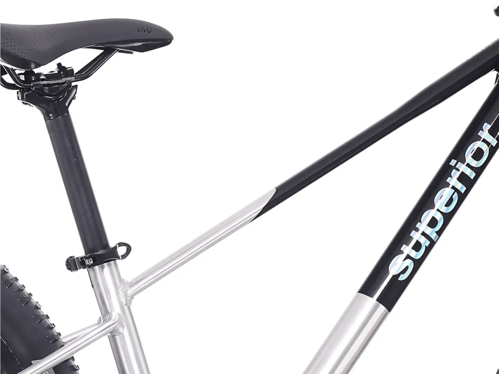 Superior TEAM 27.3 kids bike Gloss Brushed Alu / Rainbow Black