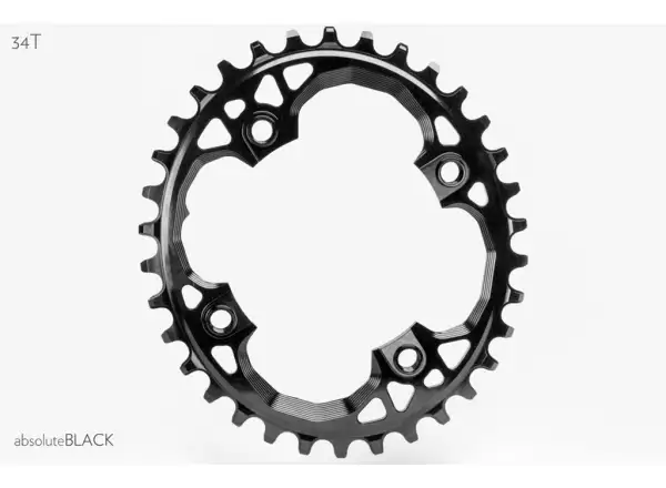 Absolute Black OVAL Sram BCD94 chainring, 34t.