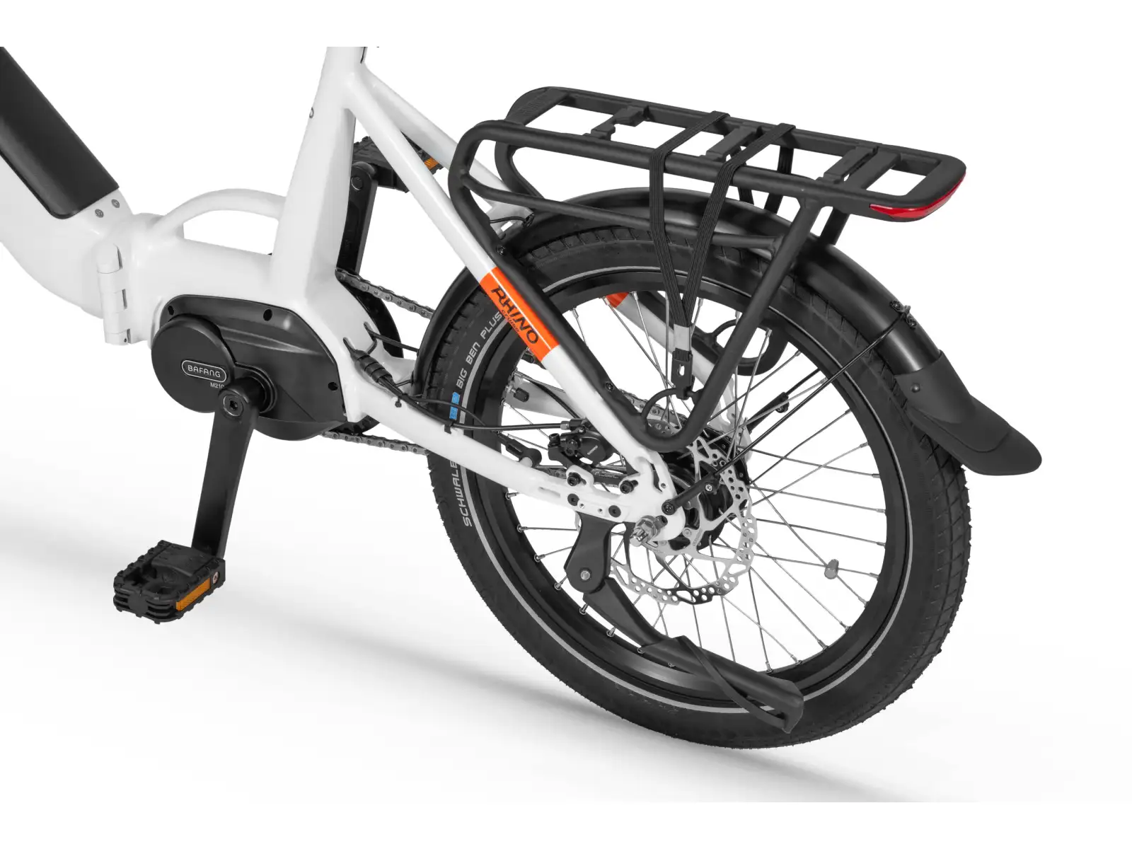 Ecobike Rhino Cruise 630 Wh Arctic White folding electric bike