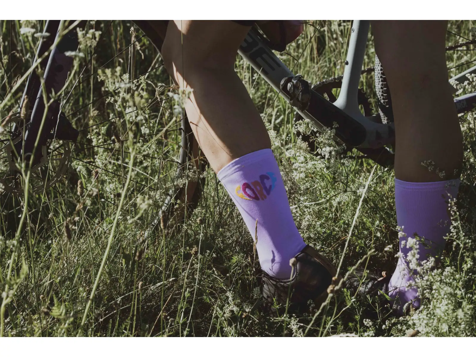 Force In Heart socks long purple
