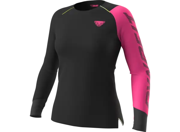 Dynafit DNA women's running shirt long sleeve Pink Glo