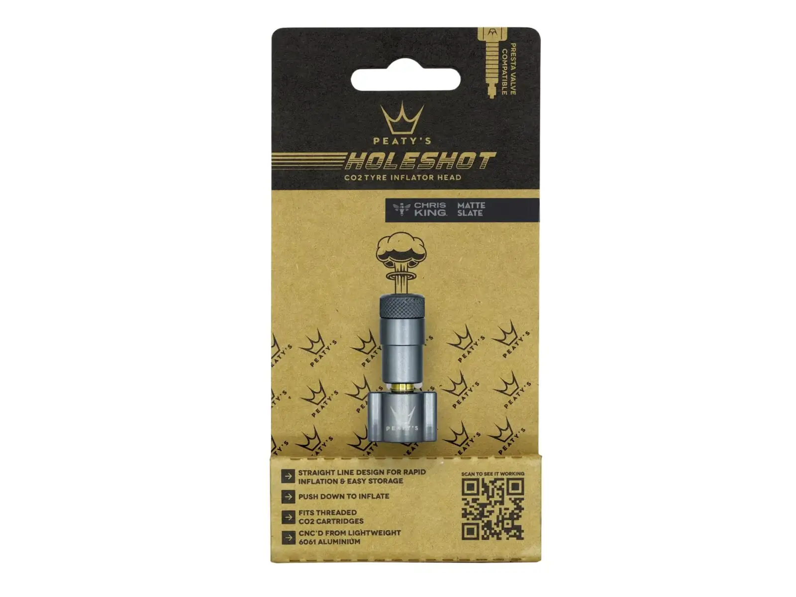 Peatys Holeshot CO2 pump head Slate