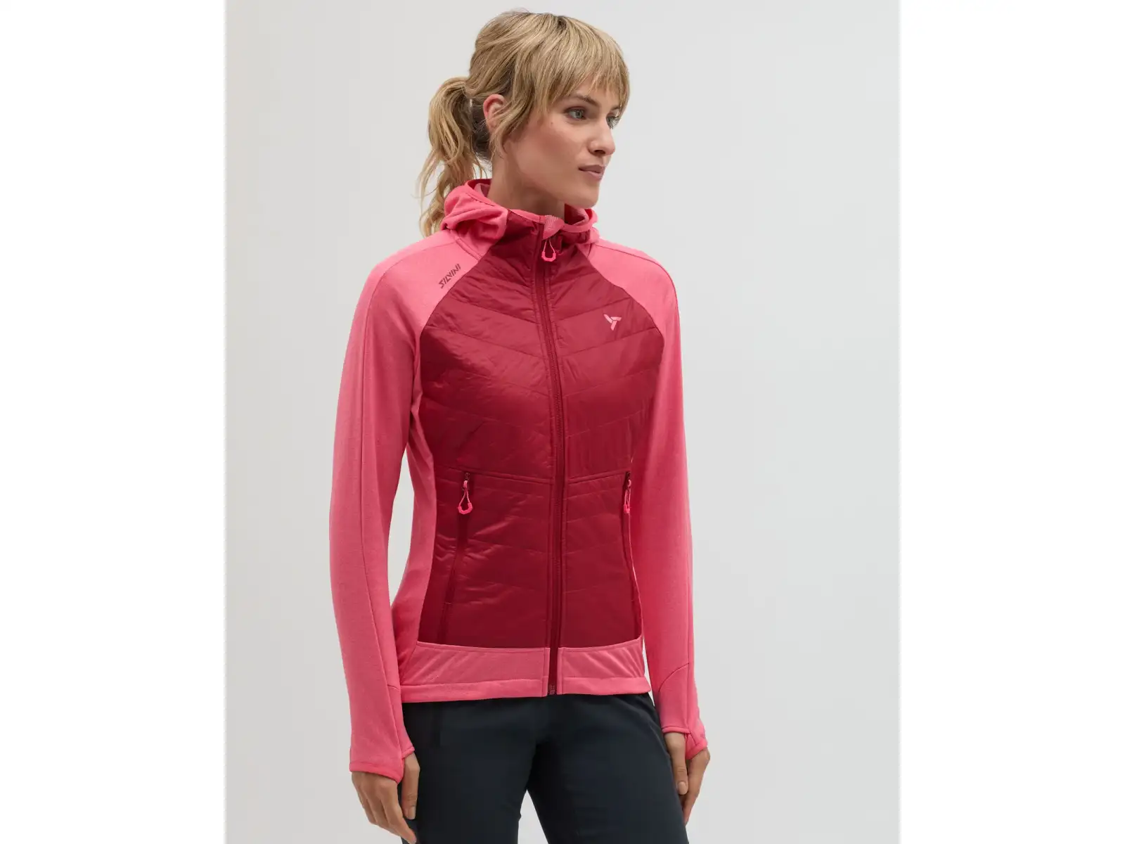 Silvini Divera women's insulated sweatshirt Punch/Merlot