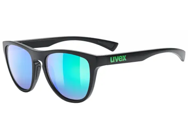 Uvex ESNTL Spirit glasses Black Matt/Mirror Green