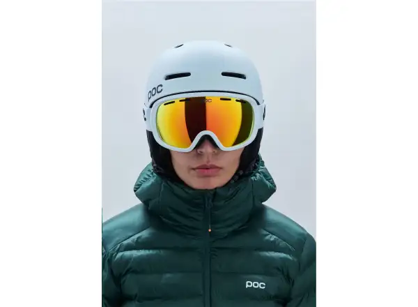 POC Fovea ski goggles Hydrogen White/Partly Sunny Orange