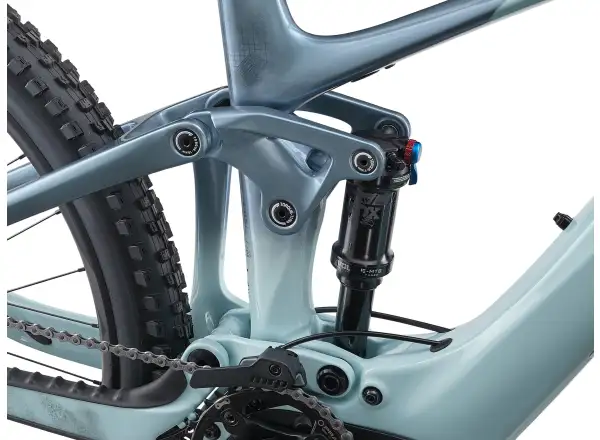 Liv Intrigue X Advanced E+ Elite 2 full suspension e-bike Soap Suds/Aged Denim