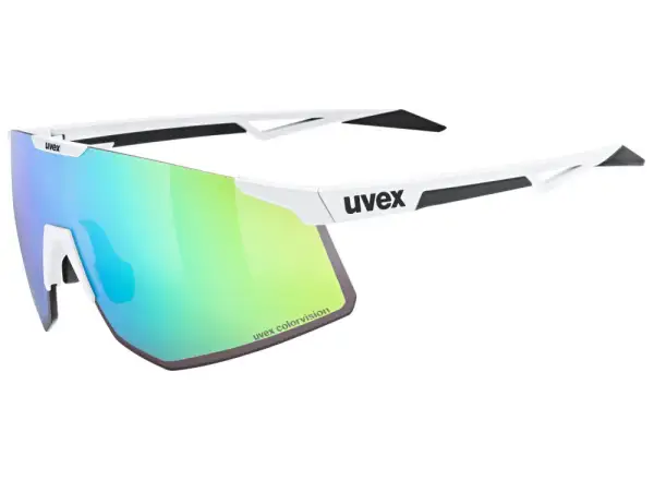 Uvex Pace Perform S ColorVision glasses White Matt/Mirror Green