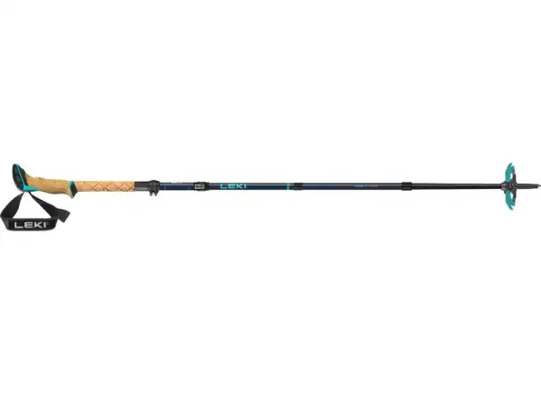 LekiBernina FX Carbon telescopic poles Midnight Blue/Dark Blue/Mint size 100 - 120 cm