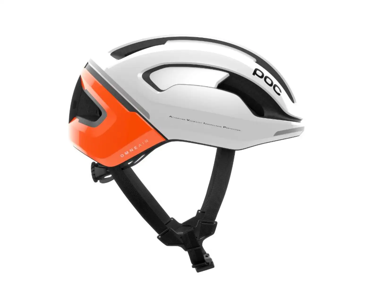 POC Omne Beacon MIPS cycling helmet Fluorescent Orange AVIP/Hydrogen White
