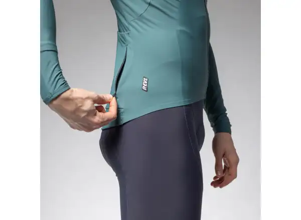Alé R-EV1 Warm Race men's jersey insulated long sleeve Pier Green