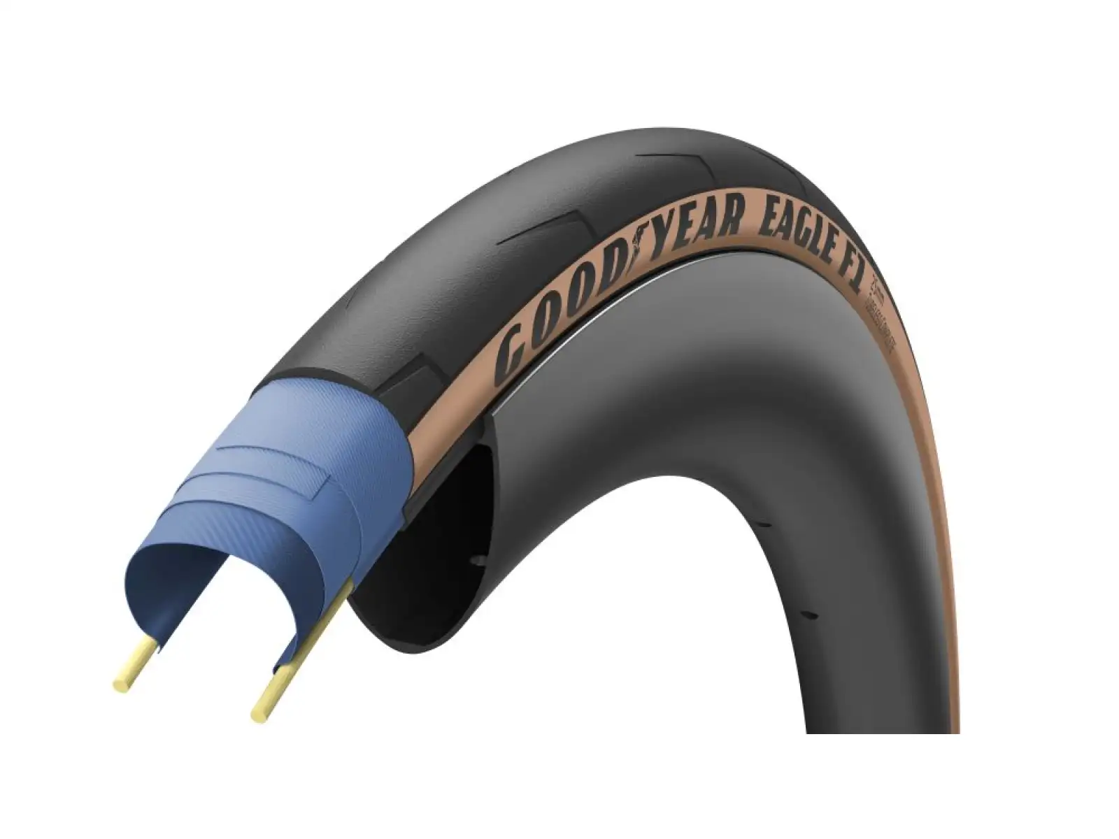 Goodyear Eagle F1 Tubeless Complete road tire kevlar Transparent