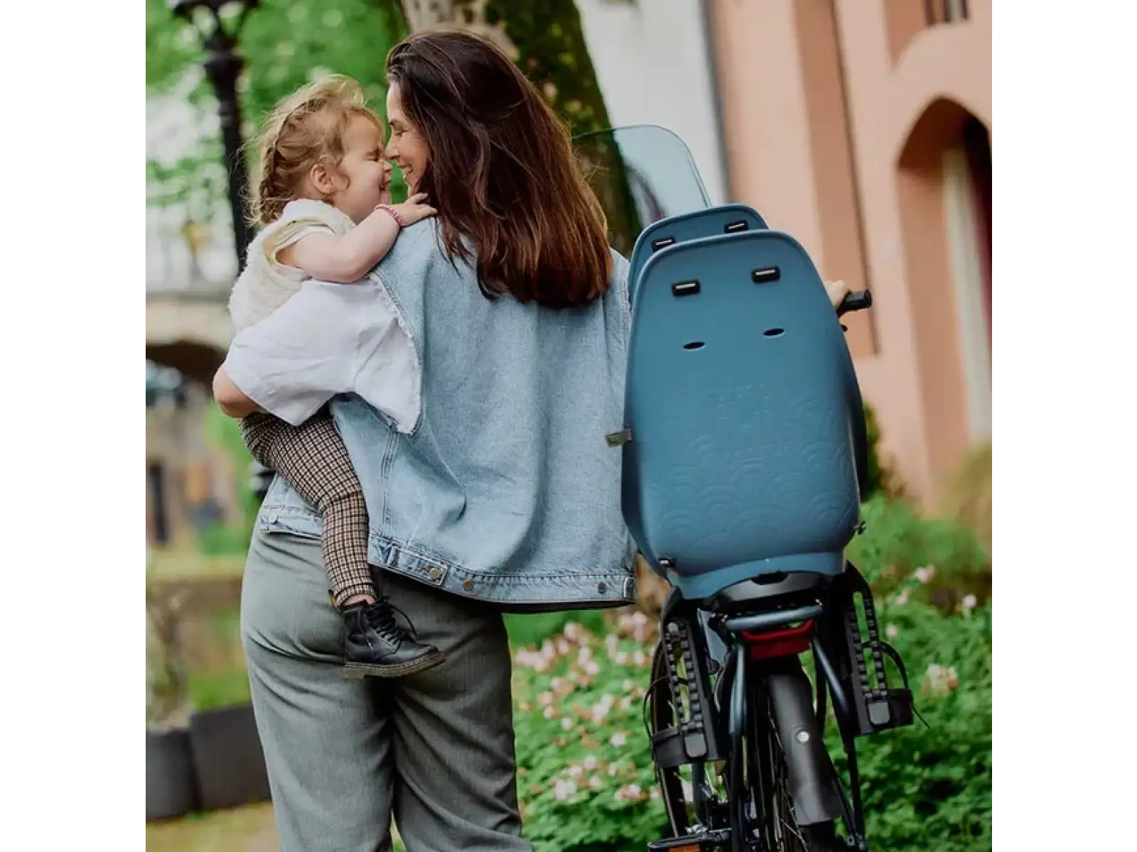 Urban Iki Ta-ke rear bike seat for MIK carriers Fuji Blue/Bincho Black