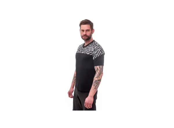Sensor Helium men's jersey short sleeve black/Stars