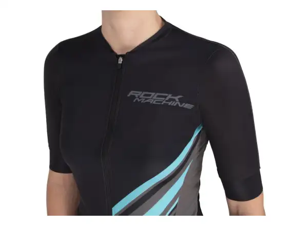 Rock Machine Catherine Pro women's jersey short sleeve black/grey/blue