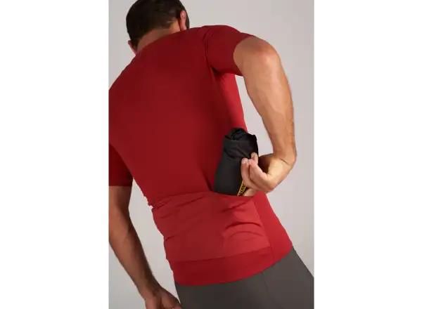 Mavic Aksium men's jersey short sleeve Burgundy