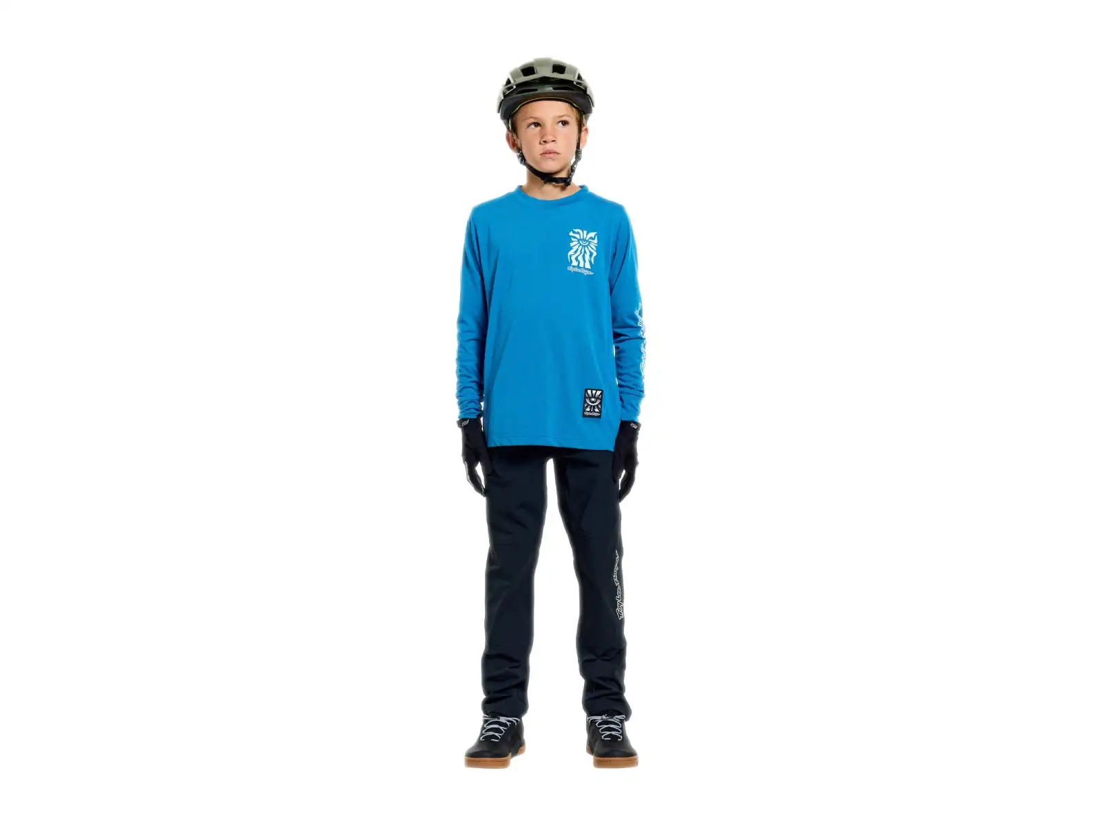 Troy Lee Designs Youth Skyline Trail kids pants Mono Black