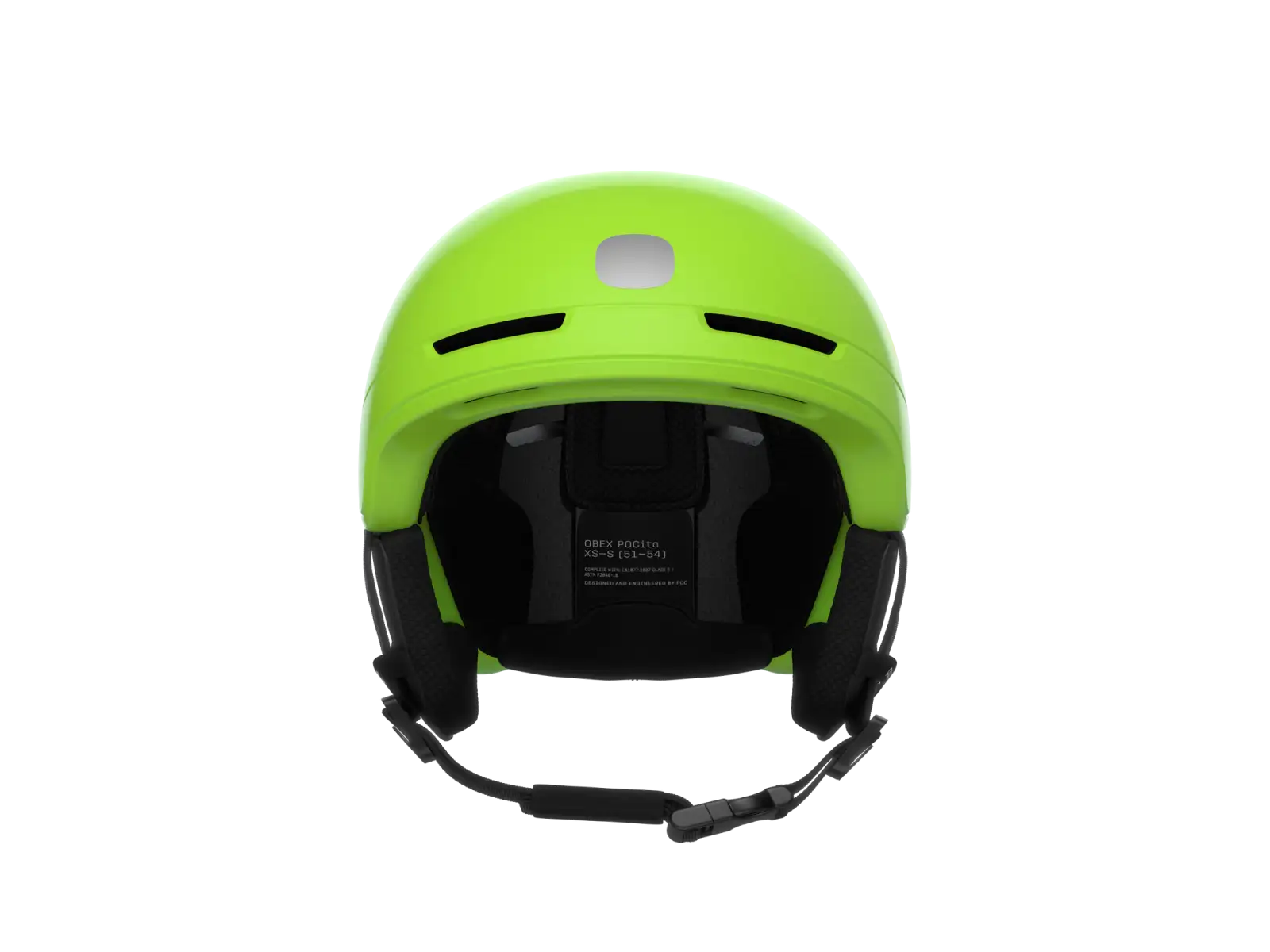POC POCito Obex MIPS kids ski helmet Fluorescent Yellow/Green