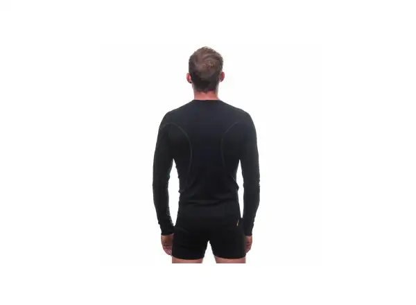 Sensor Merino Active men's shirt long sleeve black