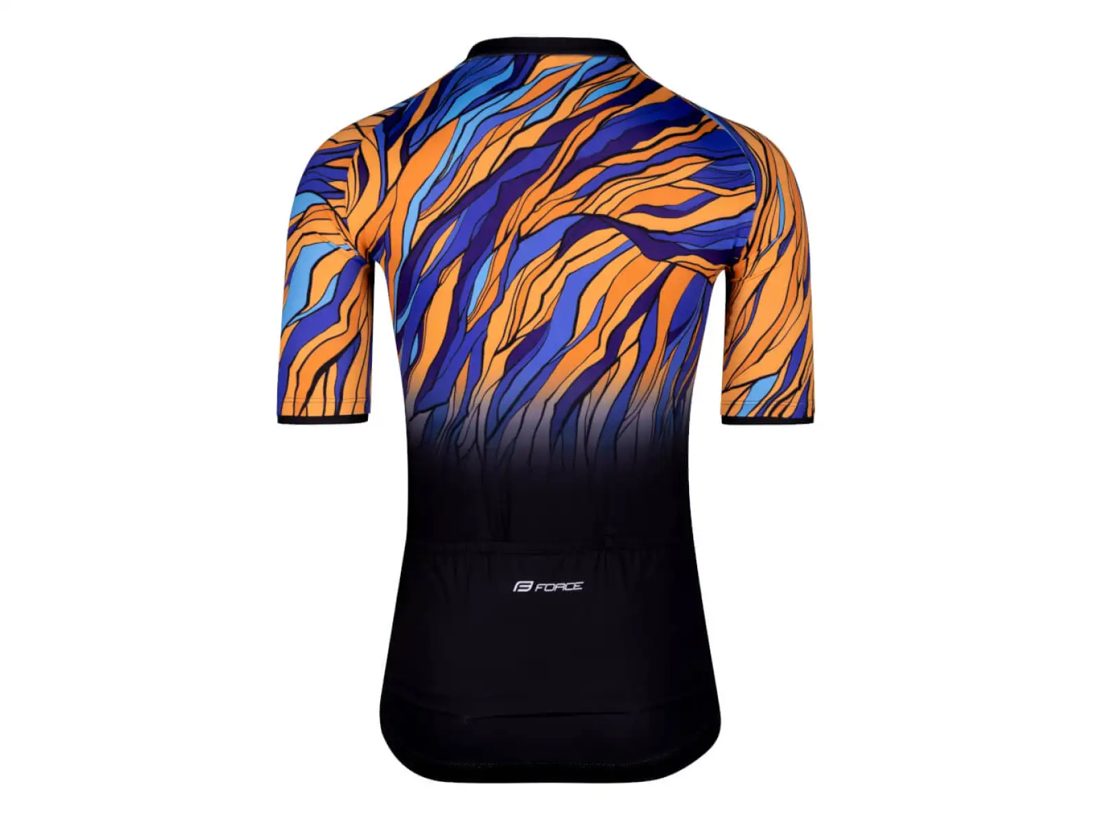 Force Life men's jersey short sleeve black/blue/orange