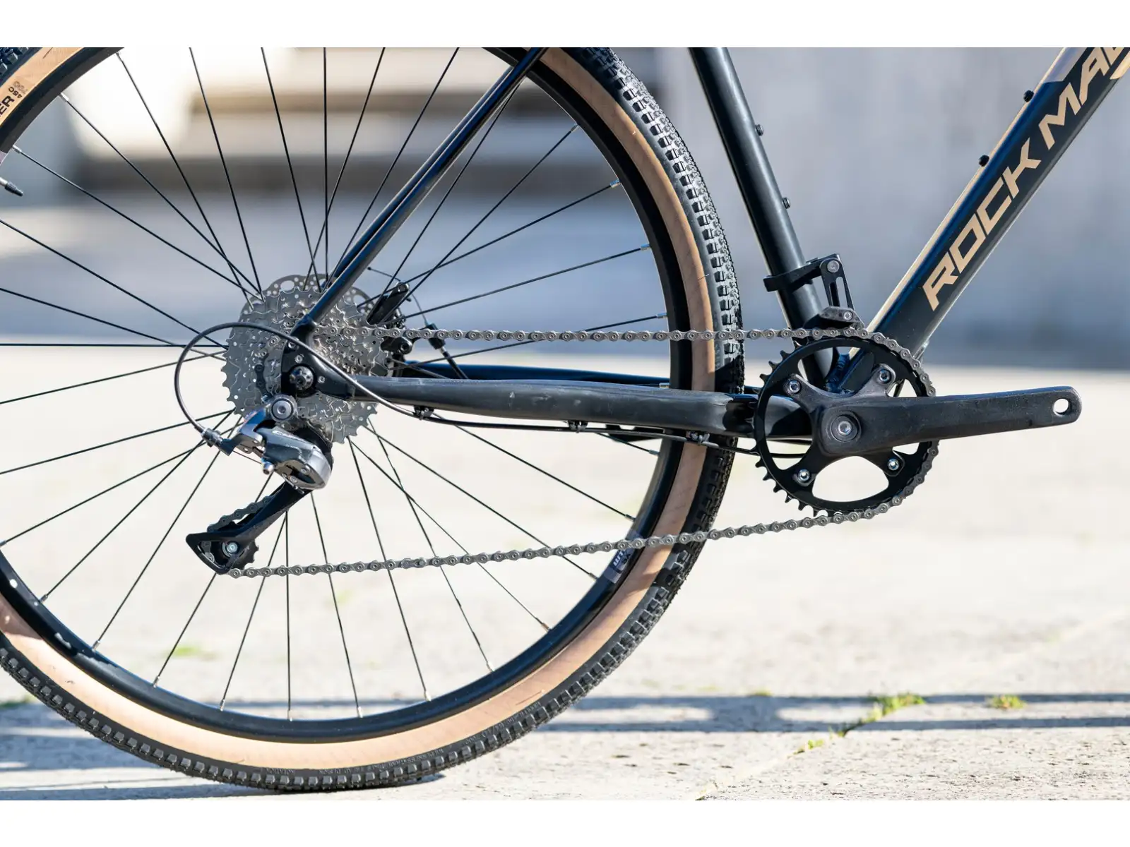 Rock Machine Gravelride 200 gravel bike Gloss Black/Sand