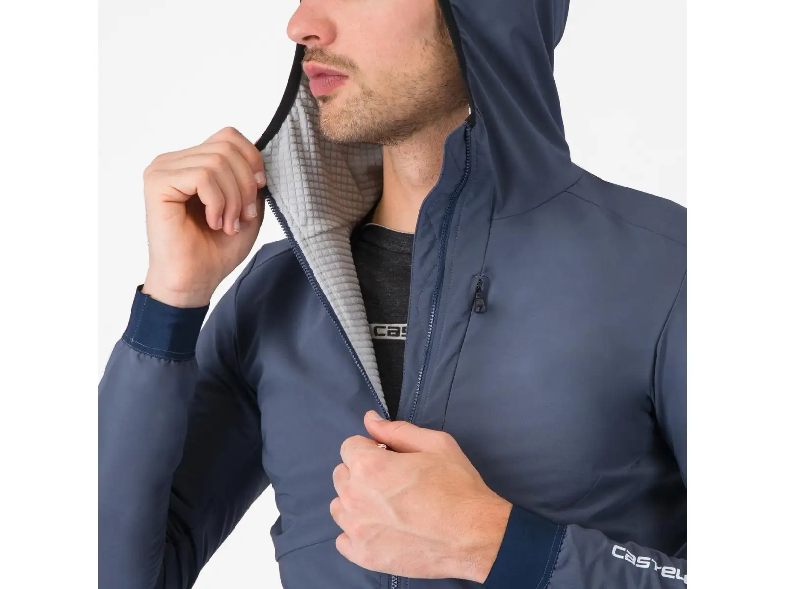 Castelli Fly Unltd Jacket men's jacket Dark Steel Blue
