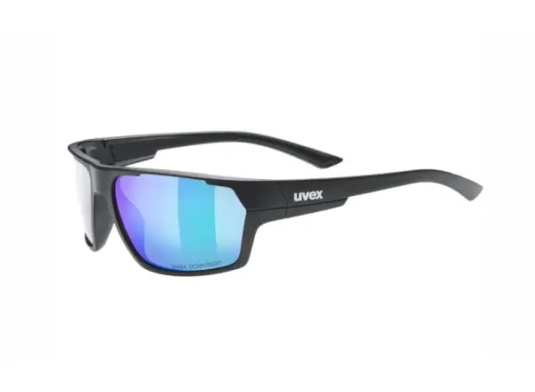 Uvex Sportstyle 233 Polavision glasses Black Matt/Mirror Green