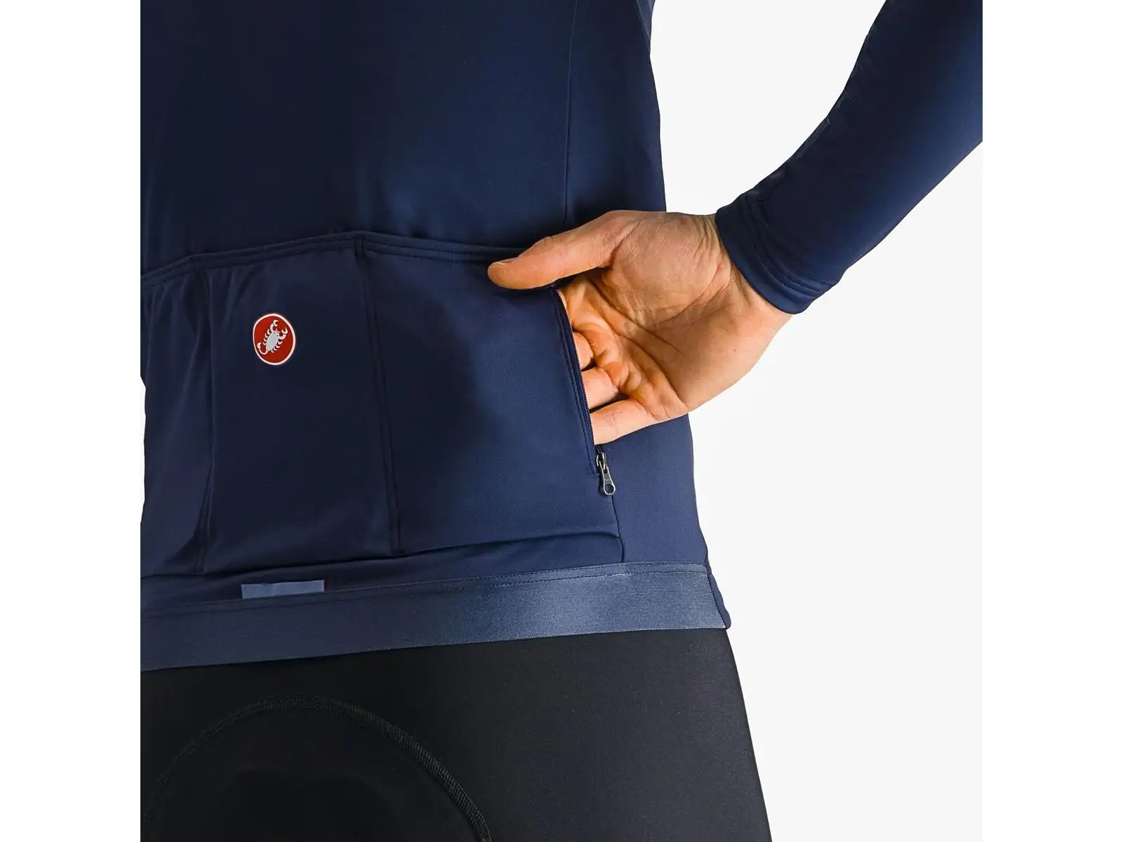 Castelli Espresso Thermal men's jersey Belgian Blue
