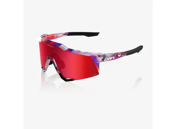 100% Speedcraft glasses FDJ Gloss Translucent Red/Blue/HiPER Fire Red Mirror Lens