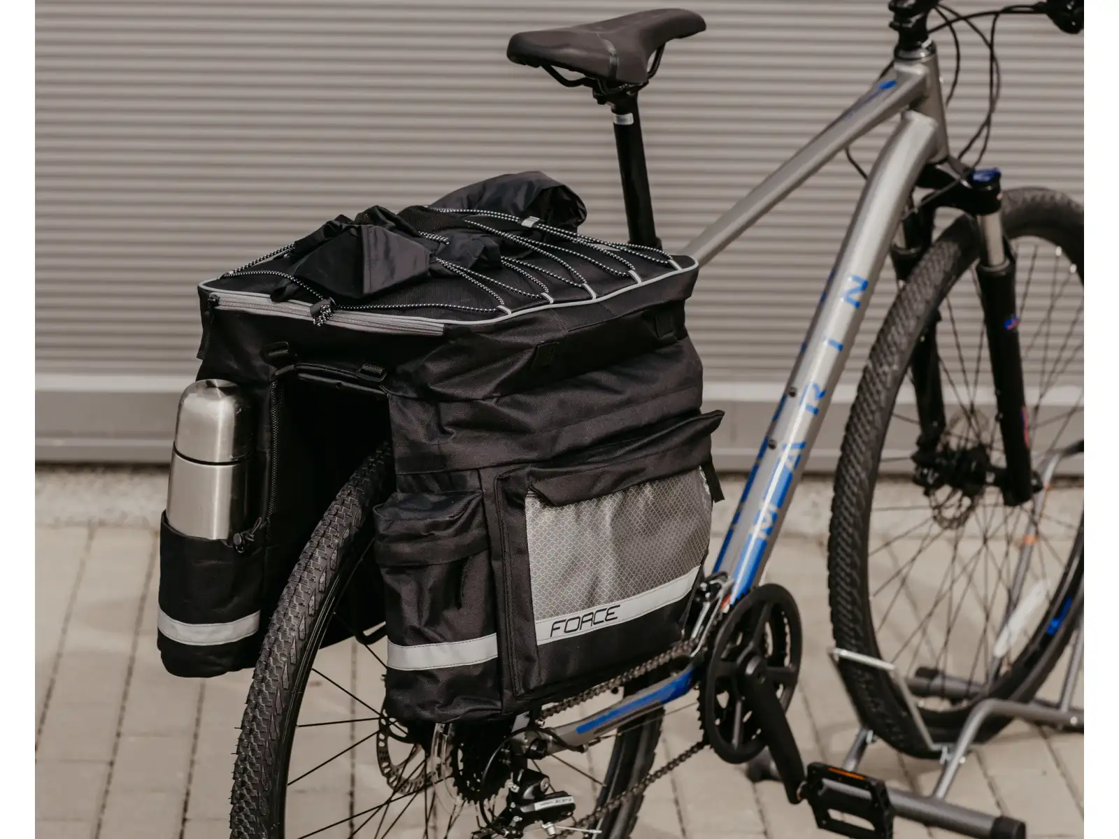 Force Target triple pannier bag for rack 35 l black