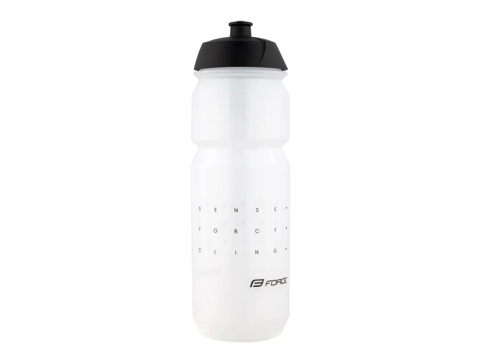 Force Sense cycling bottle 750 ml transparent/black