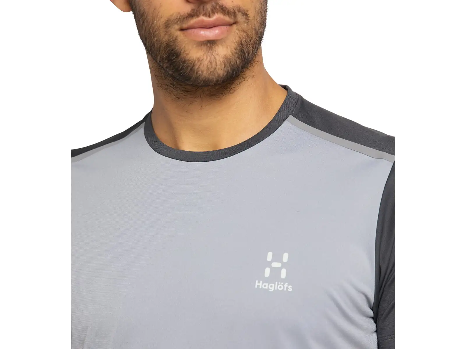 Haglöfs L.I.M Tech men's T-shirt short sleeve grey/dark grey