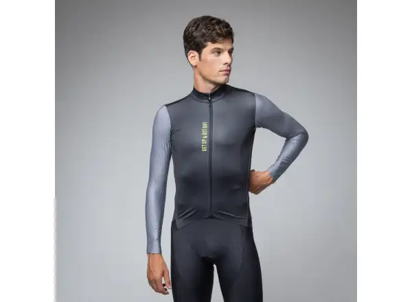 Alé PR-E Follow Me men's insulated long sleeve jersey Black