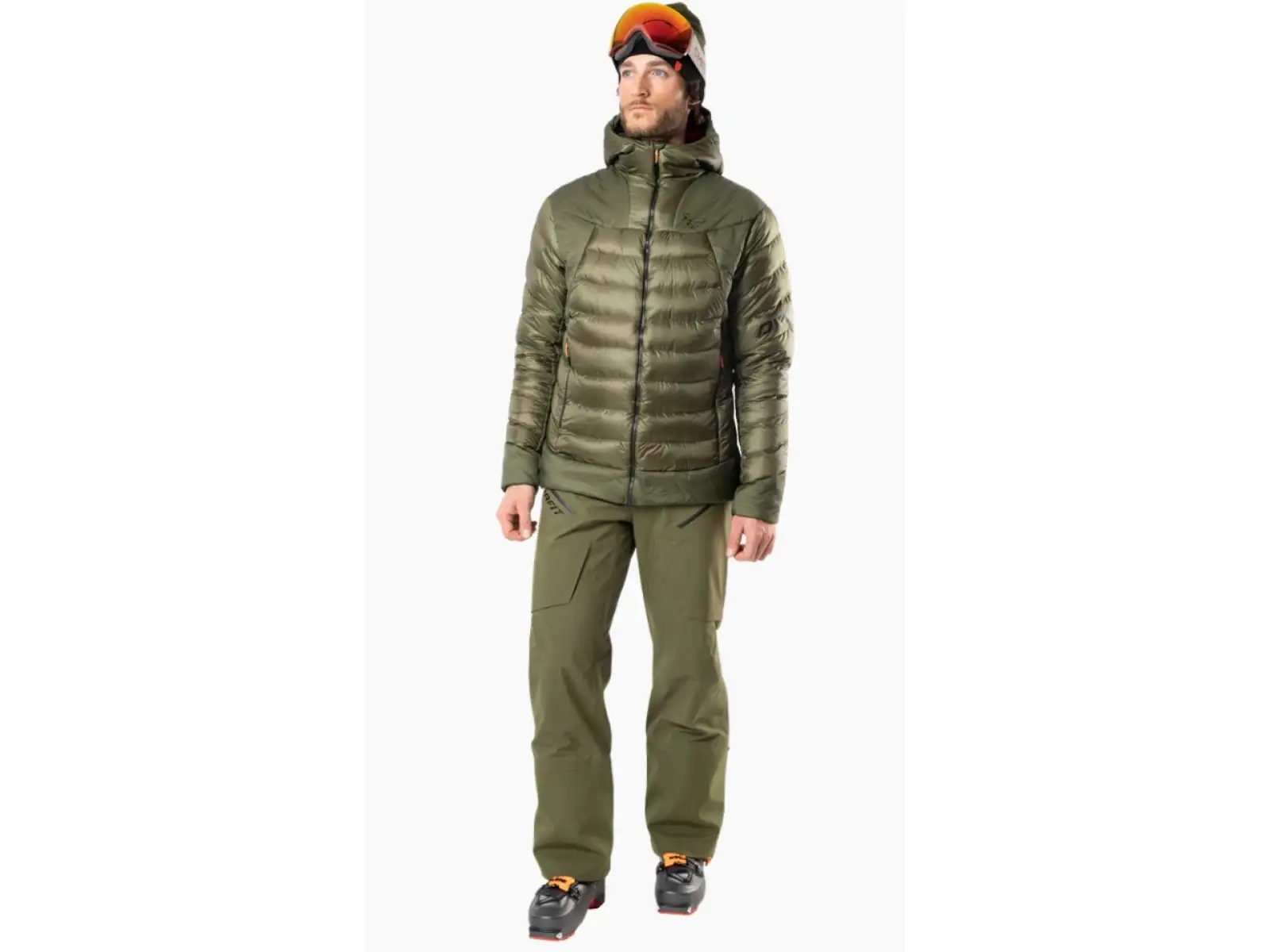 Dynafit Free Down RDS men's down jacket with hood Winter Moss