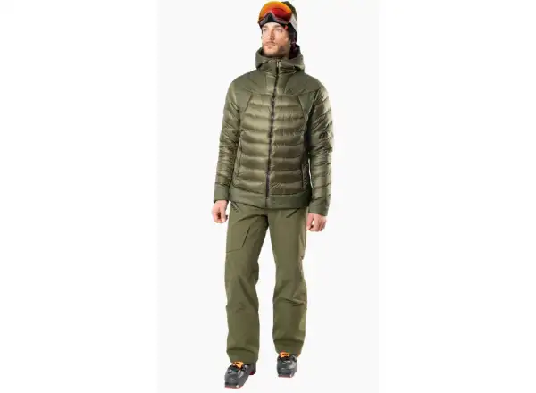 Dynafit Free Down RDS men's down jacket with hood Winter Moss