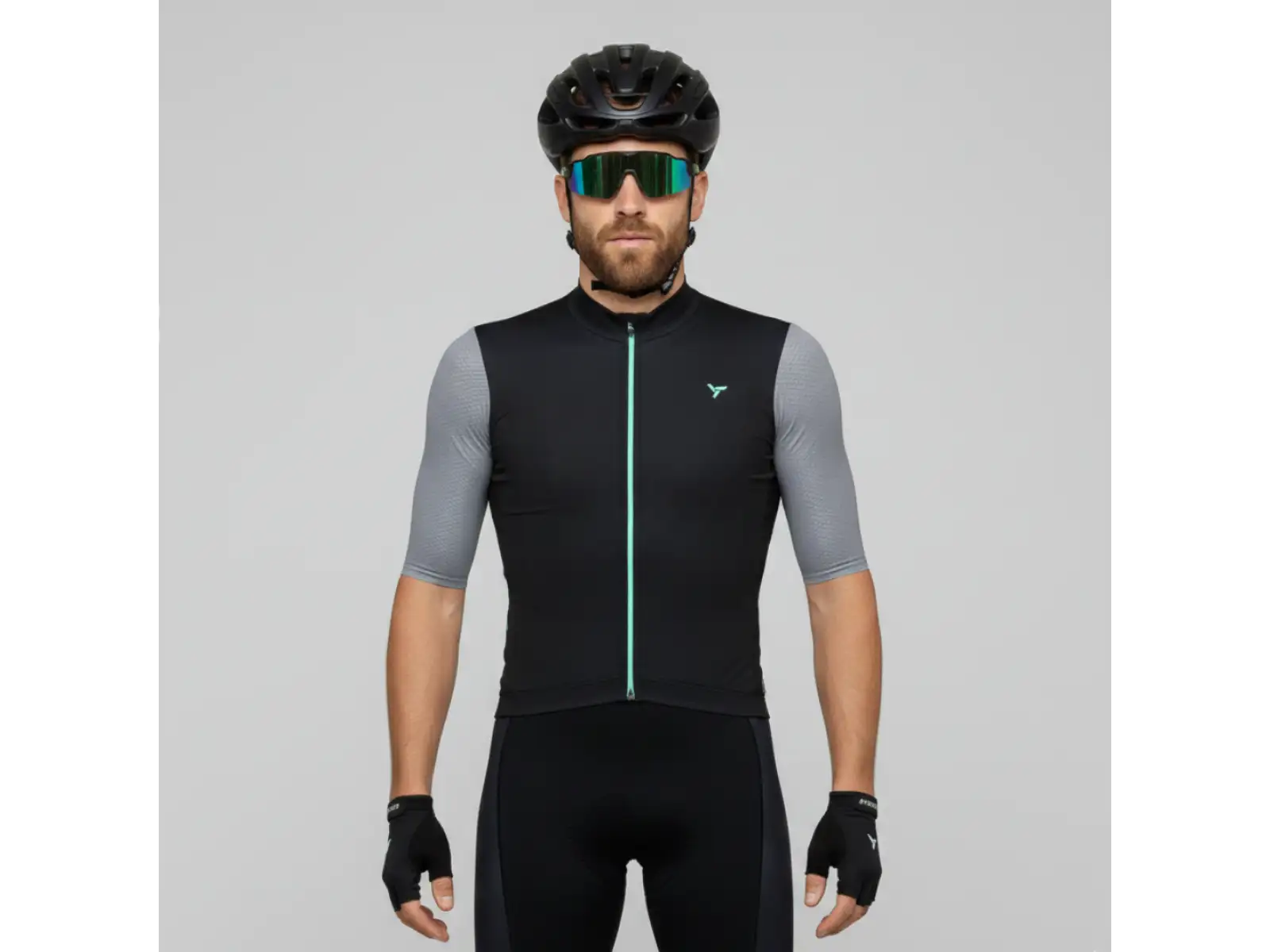 Silvini Auronzo men's jersey short sleeve Black/Ocean