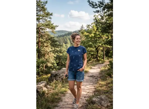 Maloja ViumsM. women's short sleeve shirt Midnight Velolove