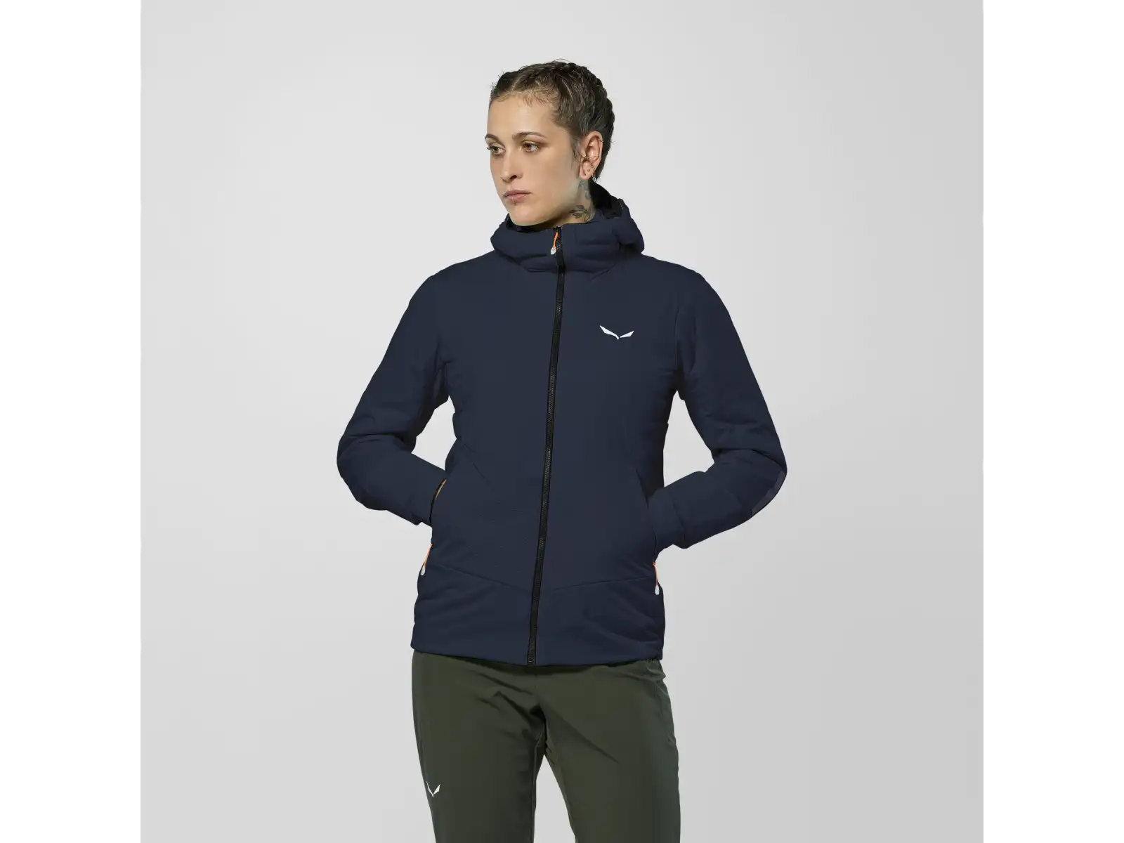 Salewa Pedroc Tirolwool® Air Hybrid women's jacket Navy Blazer