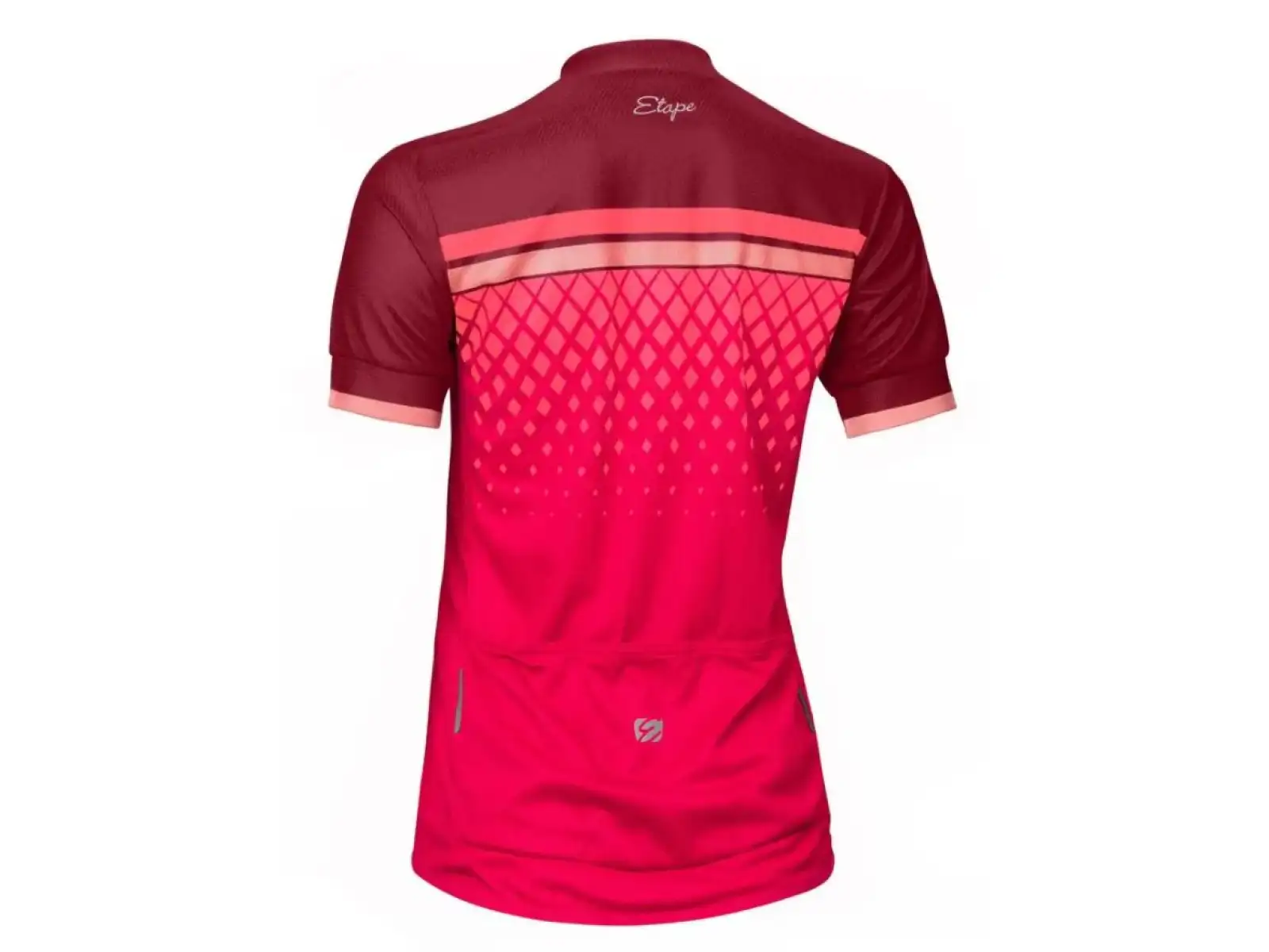 Etape Diamond women's jersey short sleeve bordeaux/pink