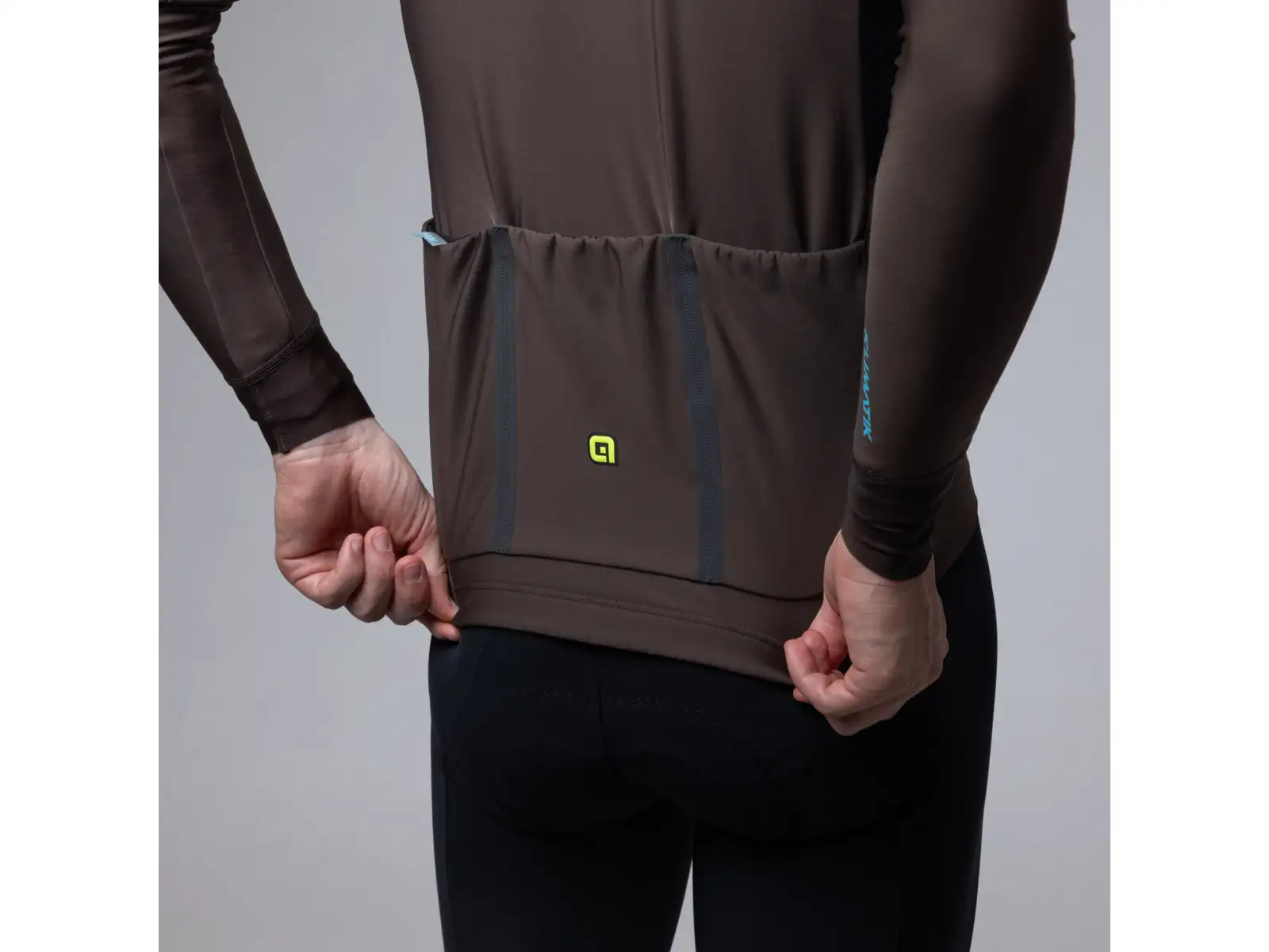 Alé Klimatik K-Idro men's insulated cycling jersey Coffee