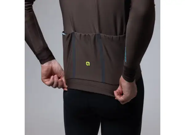 Alé Klimatik K-Idro men's insulated cycling jersey Coffee