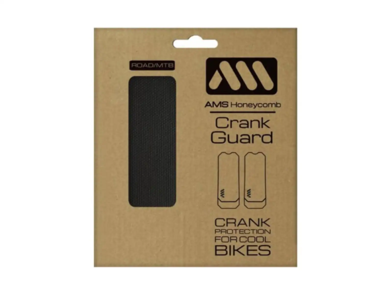 All Mountain Style protective decals for cranks Black/Silver