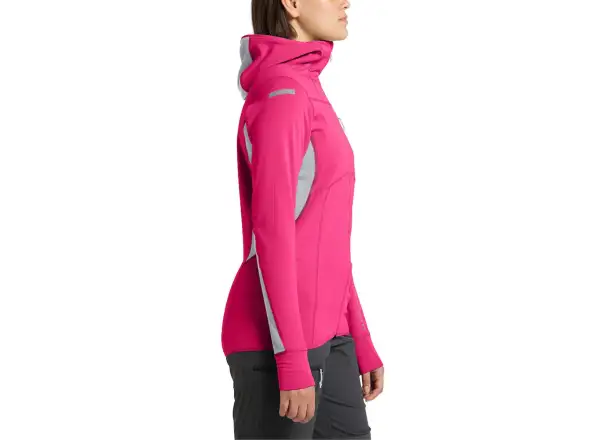 Haglöfs L.I.M. Mid Comp Hood women's sweatshirt pink