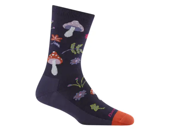 Darn Tough Shroom Bloom Crew Lightweight women's socks Blackberry