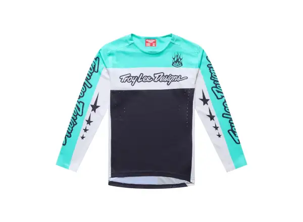 Troy Lee Designs Youth Sprint Pro kids jersey long sleeve Yo Moto Carbon