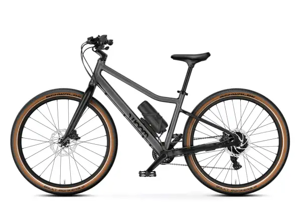 Woom Explore e 5 kids electric bike Graphite Grey