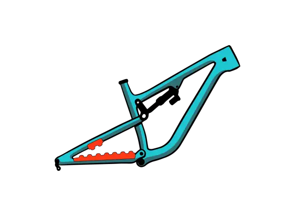 Ridewrap VHSV-3 Chain Sound Dampener rear triangle protection